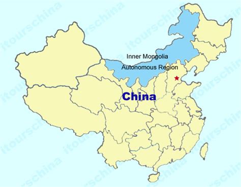 Inner Mongolia Map, Map of China, Inner Mongolia Province Maps