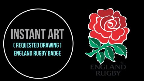 (Requested drawing by subscriber) England Rugby badge - YouTube