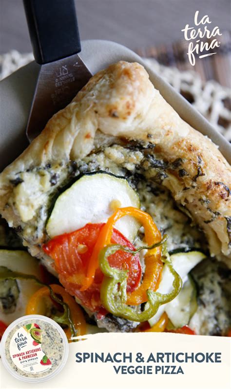 Spinach & Artichoke Veggie Pizza | Veggie pizza recipe, Veggie pizza ...