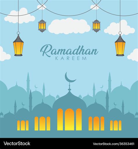 Stock ramadhan kareem background Royalty Free Vector Image