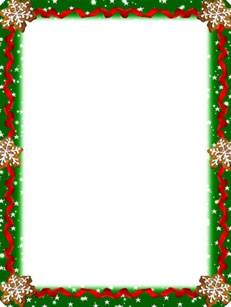 Red ribbon and green border | Christmas letterhead, Christmas card templates free, Christmas ...