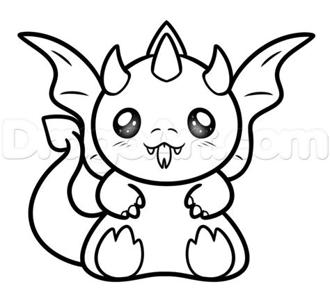 Easy dragon drawings, Dragon coloring page, Cute dragon drawing