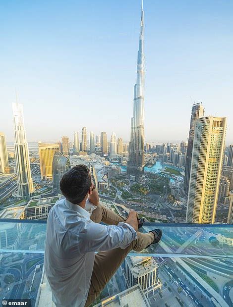 Dubai's nerve-jangling 'Sky Views' attraction features a glass walkway ...