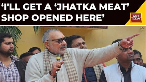 Watch What Union Minister Giriraj Singh Has To Say On 'Jhatka Meat ...