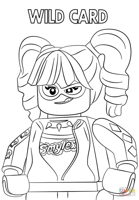 Harley Quinn from The LEGO Batman Movie coloring page | Free Printable ...