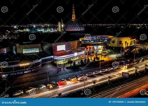 Night Movement in Erbil City Editorial Image - Image of center, irbil: 178145605