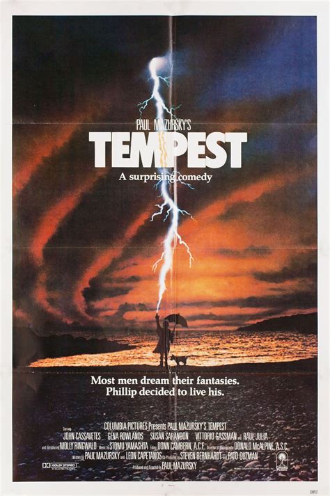 Tempest Original 1982 U.S. One Sheet Movie Poster - Posteritati Movie ...