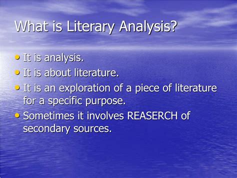 PPT - What is Literary Analysis? PowerPoint Presentation, free download - ID:237672