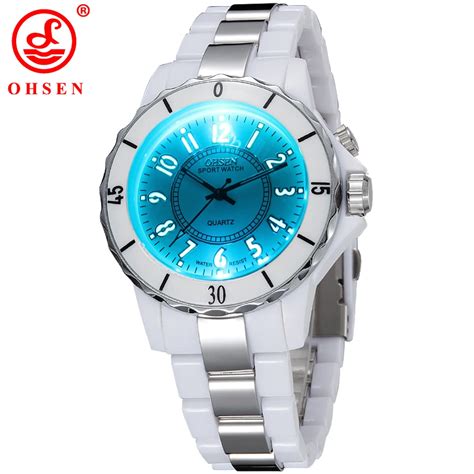 Top Brand Fashion OHSEN Women Waterproof Sports Watches LED Light Watch Relogio Feminino Ladies ...