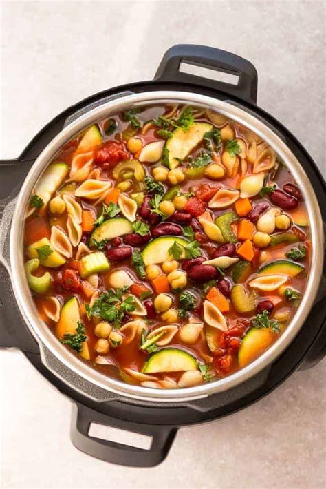 Instant Pot Minestrone Soup | Life Made Sweeter