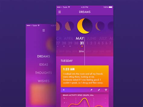 Dreamcatcher app by Konst on Dribbble