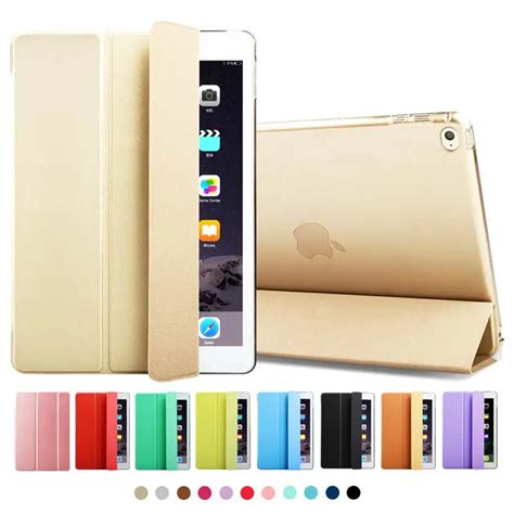 ZOYU For iPad 6 Cases PU Leather Smart Cover table accessories case ...