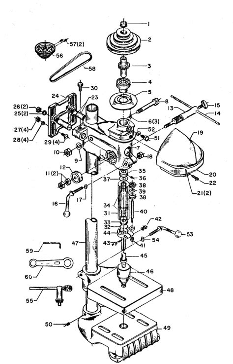 Dayton Drill Press Parts Diagram | Reviewmotors.co