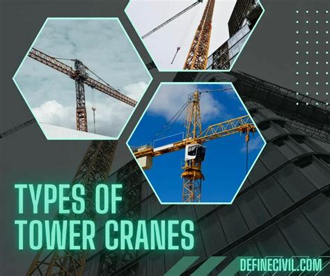 7 Types of Tower Cranes you must know (WITH PICTURES) - Definecivil