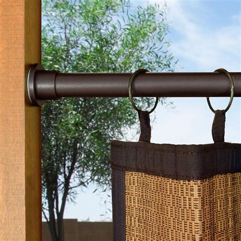 Spring Tension Curtain Rod (86"-144") - Hammacher Schlemmer