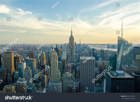 New York City Skyline Urban Skyscrapers Stock Photo 601437644 ...