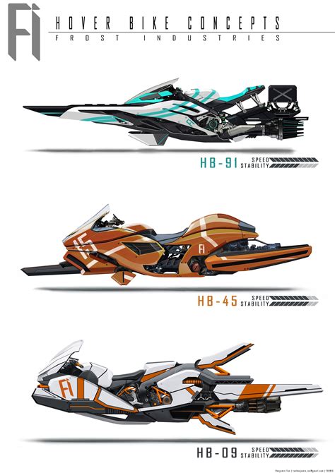 ArtStation - Hover Bike Concepts, Benjamin Tan