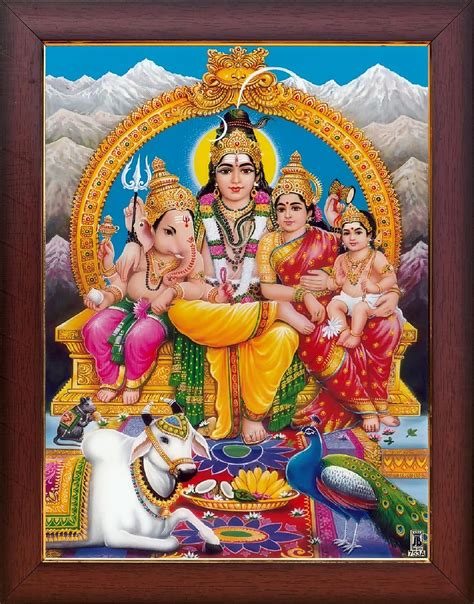 Buy Garuda Photos - God Sri Shiva Parvati with Ganesha and Subramanya ...