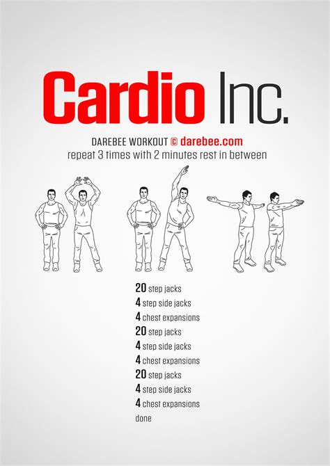 Cardio Inc. workout. Hiit, Beginner Cardio Workout, Cardio Workout At Home, Best Cardio, Workout ...