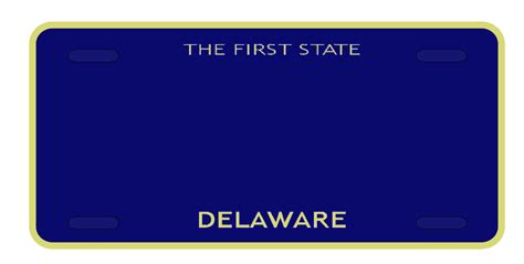 Delaware License Plate Clip Art at Clker.com - vector clip art online, royalty free & public domain