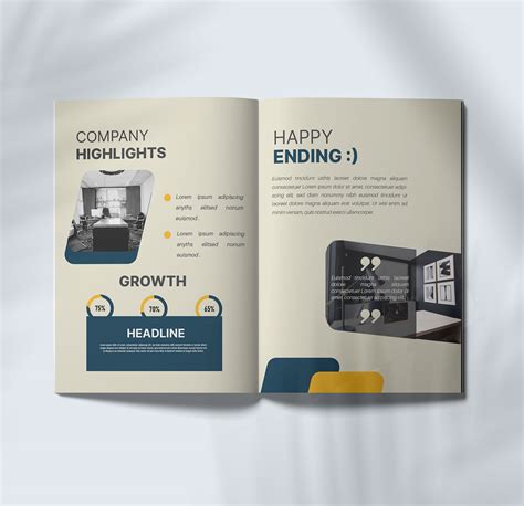 Modern company profile design on Behance