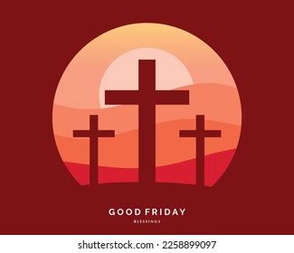 Good Friday Cross Template Stock Vector (Royalty Free) 2258899097 ...