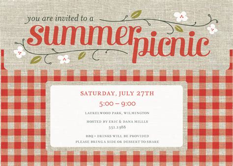 Corporate Picnic Invitations - Invitation Design Blog