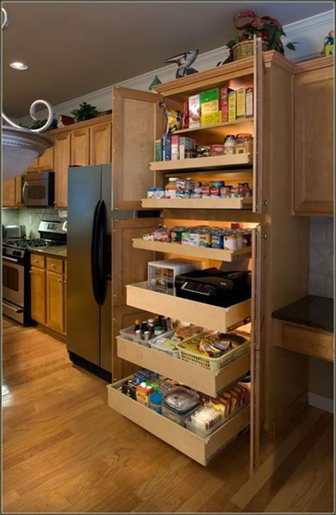 40+ DIY Ideas Kitchen Cabinet Organizers - HomEnthusiastic | Kitchen pantry storage cabinet ...