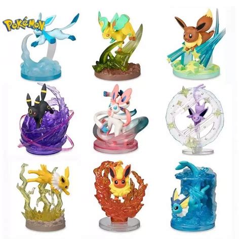 Pokemon All Eevee Evolutions Figurines Anime Toy Kids Birthday | Etsy ...