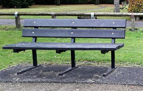 Benches and seats made from British recycled plastic