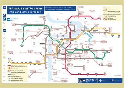 Metro Praha: mapa, trasy, jízdenky | PragueHere.com