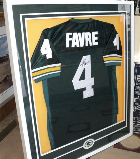 The UP's most creative frame shop: Brett Favre - Signed Jersey in a ...