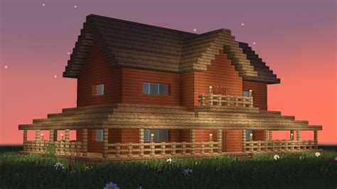 MINECRAFT: How to build big wooden house #5 - ViYoutube