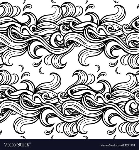 Wave Pattern Black And White