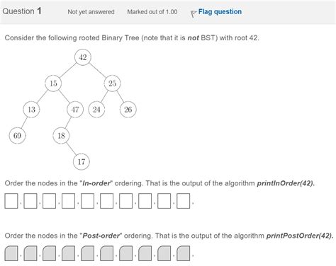 Solved Consider the following rooted Binary Tree (note that | Chegg.com