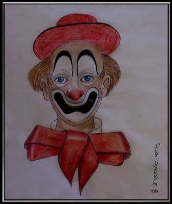 RED SKELTON Original signed Clown PAINTING on LINEN | #150188918