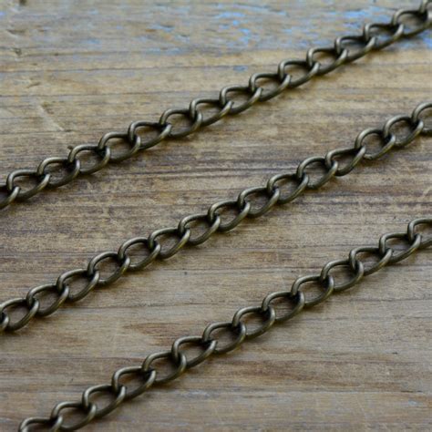 Iron Necklace or Bracelet Chain Antique Bronze Chain 5mm