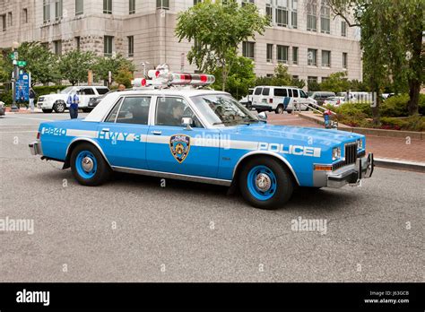 Vintage NY city police car - USA Stock Photo - Alamy