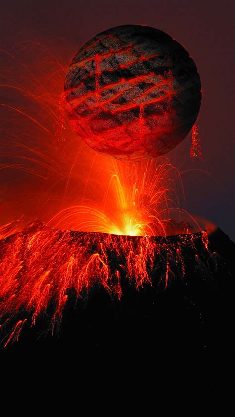 2160x3840 Volcano Lava 4k Sony Xperia X,XZ,Z5 Premium HD 4k Wallpapers, Images, Backgrounds ...