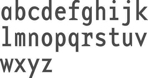 MyFonts: Monospaced typefaces