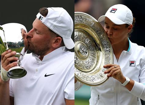 Wimbledon champions Ash Barty and Dylan Alcott celebrated | 11 July ...