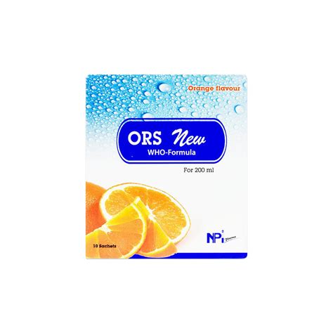 ORS Powder | Buy ORS New Orange 10 Sachets For 200ml Online in Qatar