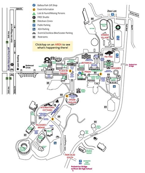 Map Of Balboa Park San Diego California - Printable Maps