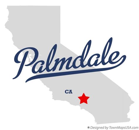 Map of Palmdale, CA, California