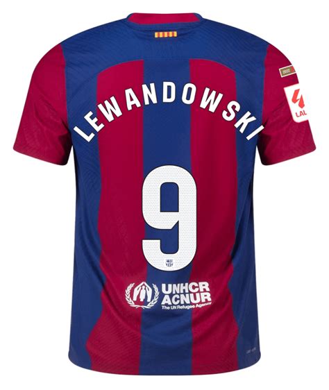 Lewandowski Barcelona 23/24 Authentic Home Jersey - SoccerArmor