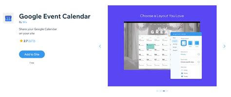 Best Wix Calendar App | Website Fabricator