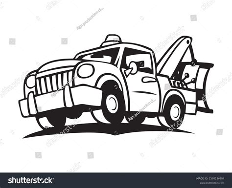 Black Tow Truck Vector Silhouette Stock Vector (Royalty Free) 2270236887 | Shutterstock