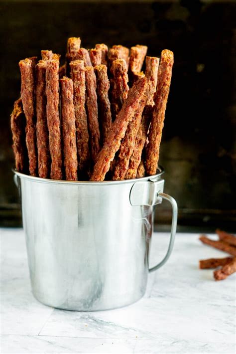 Ground Beef Jerky Sticks {Smoker, Dehydrator, & Oven}| crave the good