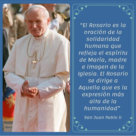 20 Frases de san Juan Pablo II sobre el Rosario