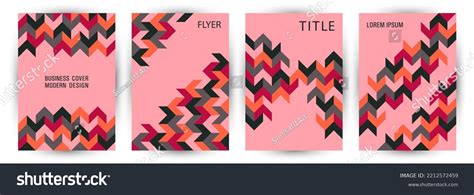 School Notebook Front Page Template Set Stock Vector (Royalty Free ...